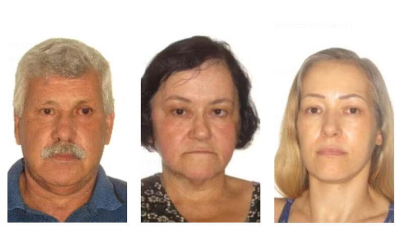Polícia apura desaparecimento misterioso de três membros de uma família em Cachoeirinha