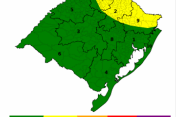 Chuva prevista para parte do Rio Grande do Sul nesta quinta-feira (15); Inmet emite alerta